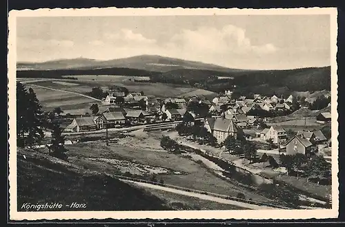 AK Königshof / Harz, Ortspanorama vom Berg aus gesehen