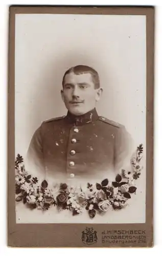 Fotografie J. Hirschbeck, Landsberg a / Lech, Portrait Soldat in Uniform