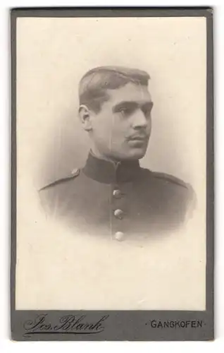 Fotografie Jos. Blank, Gangkofen, Portrait Soldat in Uniform