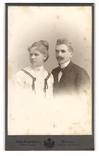 Fotografie Hans Rupprecht, Bremen, Portrait junges bürgerliches Paar