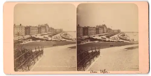 Stereo-Fotografie unbekannter Fotograf, Ansicht Eastbourne, Strand