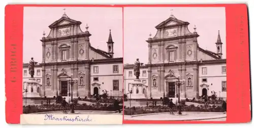 Stereo-Fotografie G. Brogi, Firenze, Ansicht Florenz, San Marco