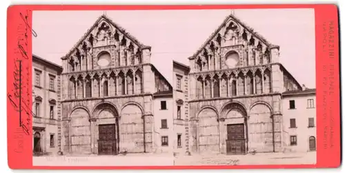 Stereo-Fotografie G. Brogi, Firenze, Ansicht Pisa, S. Caterina