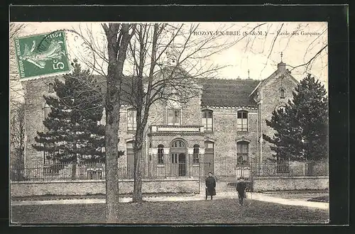 AK Rozoy-en-Brie, Ecole des Garcons, Knabenschule