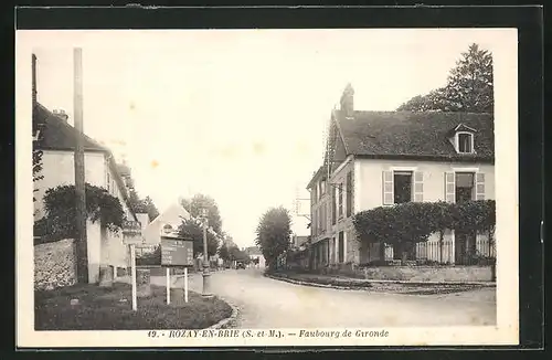 AK Rozoy-en-Brie, Faubourg de Gironde