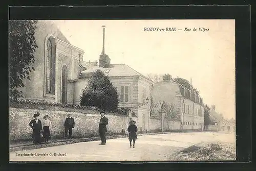 AK Rozoy-en-Brie, Rue de Vilpré