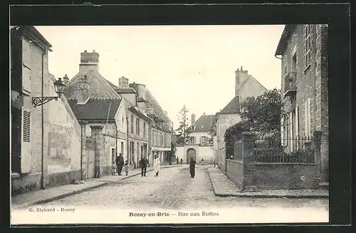 AK Rozoy-en-Brie, Rue aux Buttes