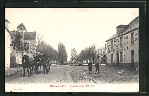 AK Rozoy-en-Brie, Hotel St-Nicolas, Faubourg St-Nicolas