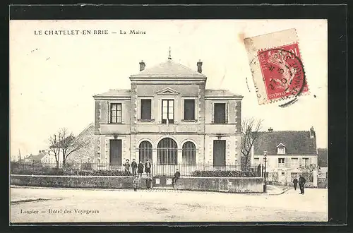 AK Le Chatelet-en-Brie, La Mairie, Ansicht vom Rathaus