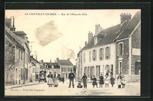 AK Le Chatelet-en-Brie, Rue de l`Hotel-de-Ville