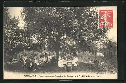 AK Pontcarré, Prairie pour repas champêtre du Restaurant Aignelot, Le Poirier