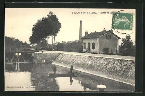 AK Bray-sur-Seine, Ortspartie
