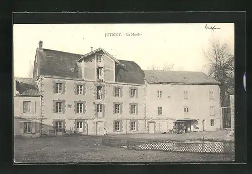 AK Jutigny, Place et le Moulin