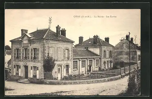 AK Citry, La Mairie, Les Écoles