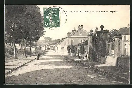 AK La Ferté-Gaucher, Route de Sézanne