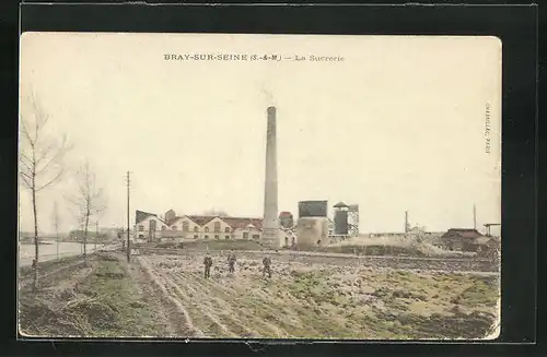 AK Bray-sur-Seine, La Sucrerie