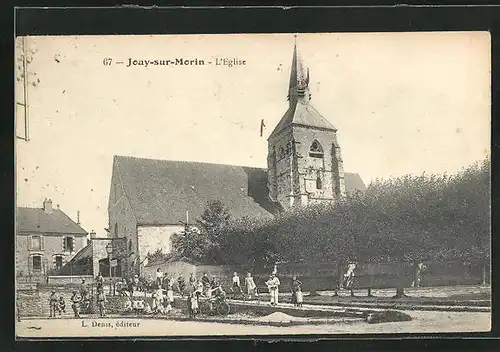 AK Jouy-sur-Morin, L`Eglise, Kirche