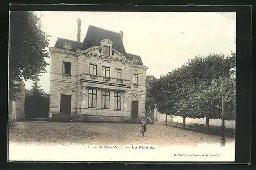 AK Seine-Port, La Mairie, Gebäudeansicht