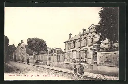 AK Beaumont-du-Gâtinais, Ecole des Filles, Mädchenschule