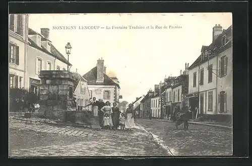 AK Montigny-Lencoup, la Fontaine Trudaine et la Rue de Provins