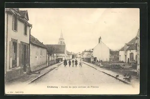 AK Chatenay, Entrée du pays arrivant de Provins
