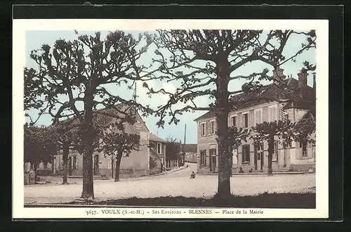 AK Blennes, Place de la Mairie