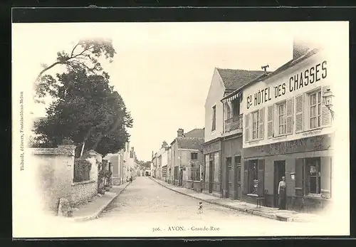 AK Avon, Grande Rue, Hotel des Chasses