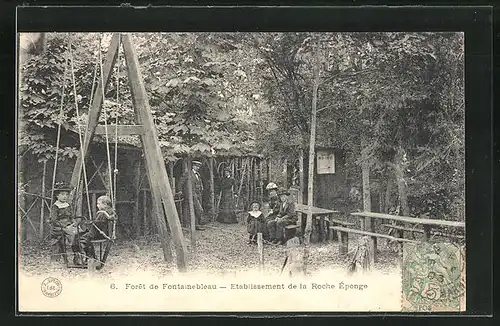 AK Fontainebleau, Foret de Fontainebleau, Etablissement de la Roche Eponge