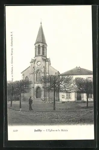 AK Juilly, L`Eglise et la Mairie