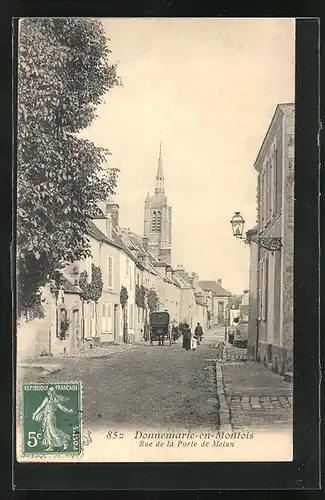 AK Donnemarie-en-Montois, Rue de la Porte de Melun