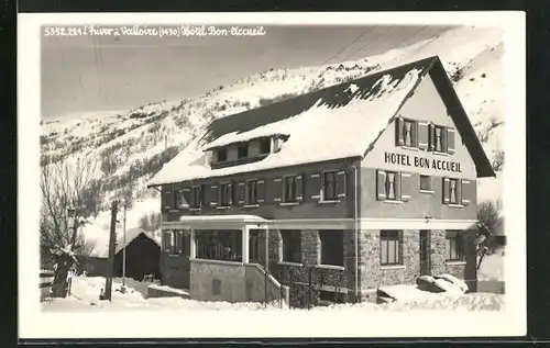 AK Valloire, Hôtel Bon-Accueil en hiver