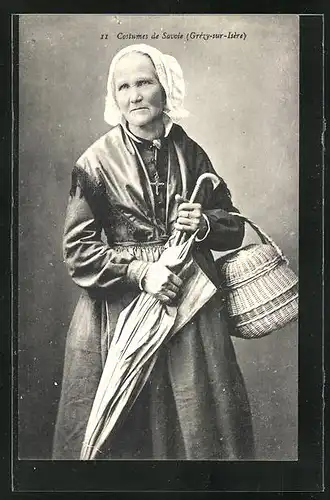 AK Grézy-sur-Isére, Costumes de Savoie