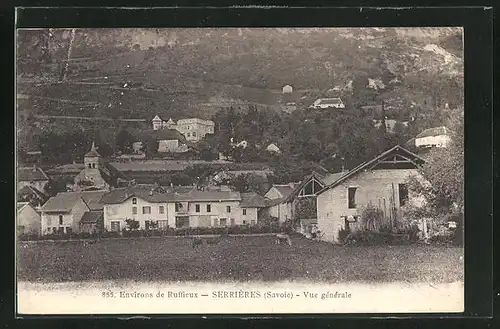 AK Serriéres, Vue generale, environs de Ruffieux