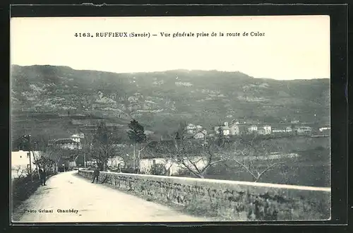 AK Ruffieux, Vue générale prise de la route de Culoz
