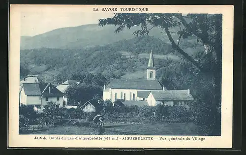 AK Aiguebelette, vue generale du Village