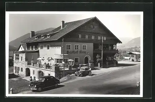 Foto-AK Dölsach, Ansicht vom Gasthof Kreuz