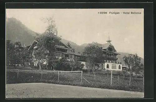 AK Frutigen, Blick auf Hotel Bellevue