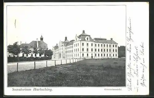 AK München-Harlaching, Sanatorium Harlaching, Gesamtansicht