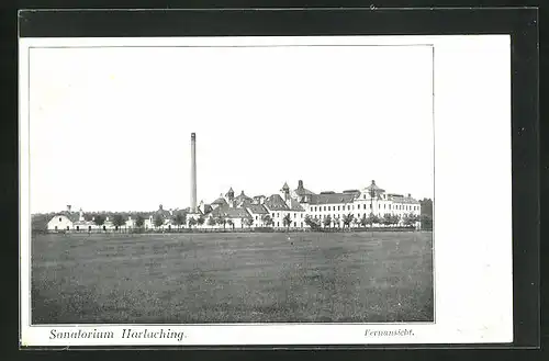 AK München-Harlaching, Sanatorium Harlaching, Fernansicht