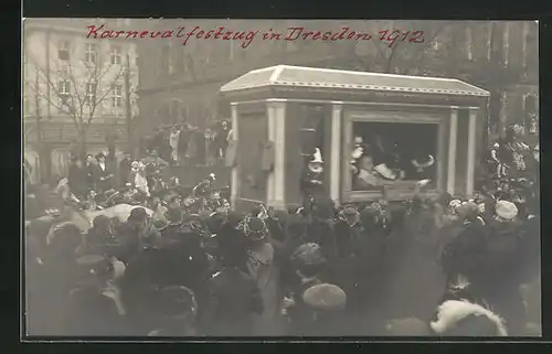 AK Dresden, Karneval-Festzug 1912