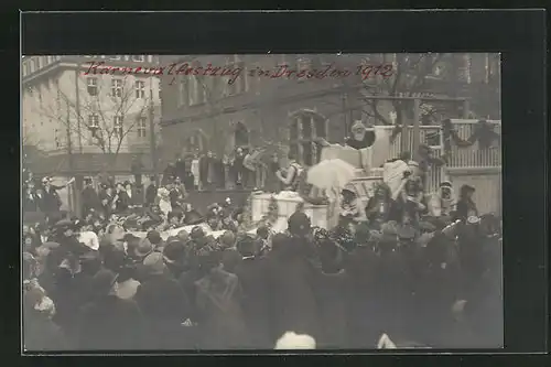 AK Dresden, Karneval-Festzug 1912