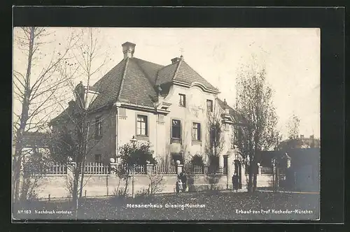 AK München-Giesing, Messnerhaus, erbaut von Prof. Hocheder