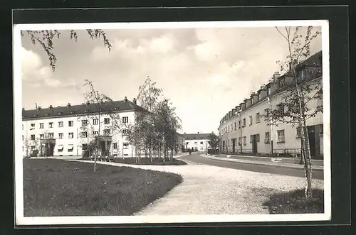 AK München-Harlaching, Blick in die Ahornstrasse