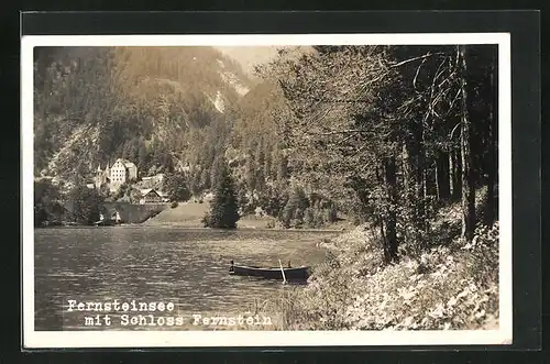 AK Fernpass, Fernsteinsee mit Schloss Fernstein