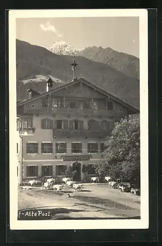Foto-AK Mayrhofen, Gasthaus zur alten Post