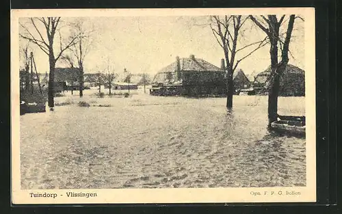 AK Tuindorp-Vlissingen, Orstansicht bei Hochwasser