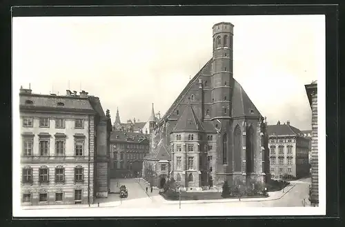 AK Wien, Blick auf die Minoritenkirche