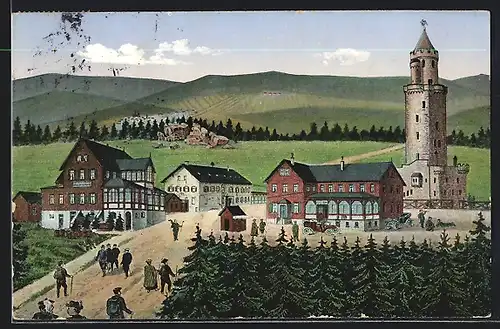 AK Feldberg, Ansicht der Häuser