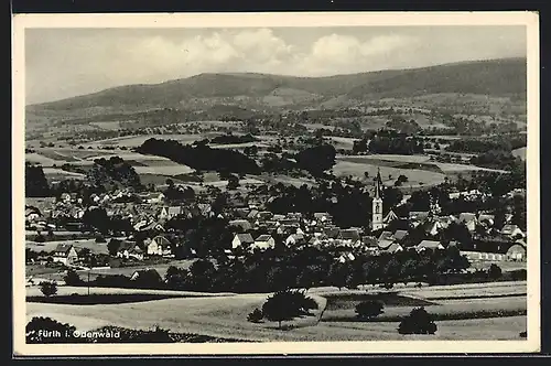 AK Fürth /Odenw., Gesamtansicht aus der Vogelschau