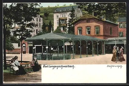 AK Bad Langenschwalbach, Am Stahlbrunnen